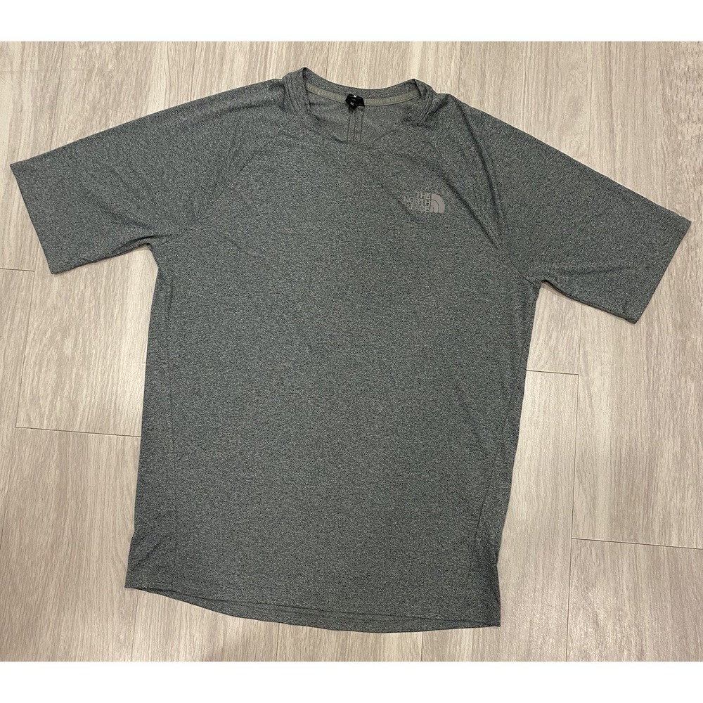 The North Face Men's Short Sleeve T-Shirt Gray Size‎ Medium M Performance
